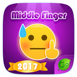 Keyboard Sticker Middle Finger simgesi