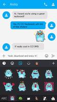 GO Keyboard Sticker Monsty screenshot 2