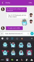 GO Keyboard Sticker Monsty screenshot 3