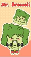 Keyboard Sticker Mr Broccoli poster