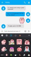 GO Keyboard Sticker Mr Pig Screenshot 1