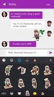 GO Keyboard Sticker Pirate تصوير الشاشة 3