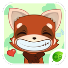 GO Keyboard Sticker Red Fox icon