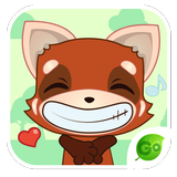 GO Keyboard Sticker Red Fox icon