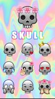 GO Keyboard Sticker Skull poster