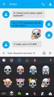 GO Keyboard Sticker Skull screenshot 2