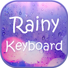 لوحة مفاتيح المطر المائية أيقونة