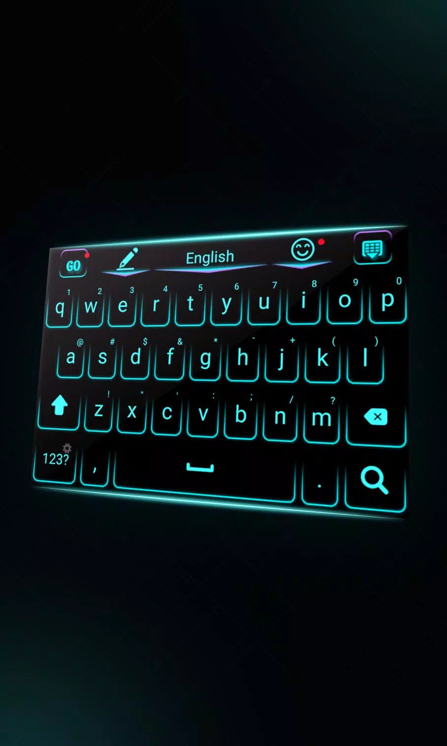 Descarga de APK de Neon teclado azul para Android