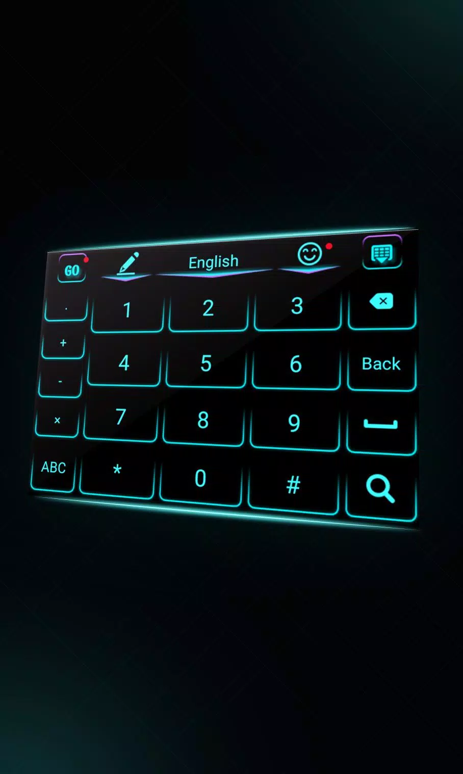 Descarga de APK de Neon teclado azul para Android