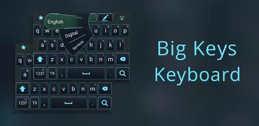 Big keys for typing keyboard