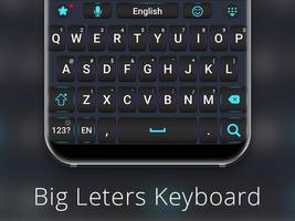 برنامه‌نما Big letters keyboard عکس از صفحه