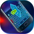 Blue Neon Keyboard