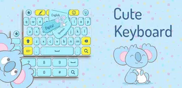Adorável teclado Koala bonito