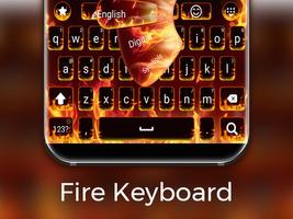 Fire Keyboard Affiche