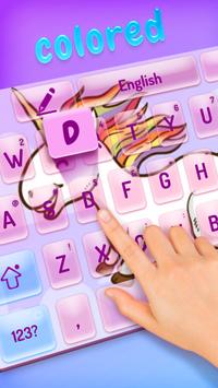 Unicorn color flash keyboard screenshot 2