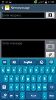 Blue Keyboard for Smartphone Screenshot 1