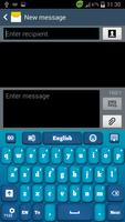 Blue Keyboard for Smartphone syot layar 1