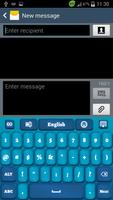 Blue Keyboard for Smartphone capture d'écran 2