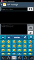 Blue Keyboard for Smartphone capture d'écran 3