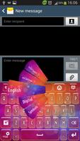 Colored Theme Keyboard Affiche