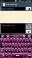 Dark Plum Keyboard اسکرین شاٹ 1