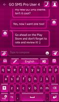 Hot Pink Keyboard capture d'écran 1