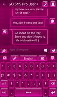 Hot Pink Keyboard capture d'écran 3