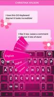 Keyboard Pink Glow Affiche