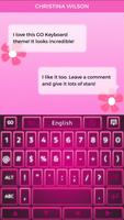 Keyboard Pink Glow captura de pantalla 2