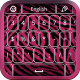 ikon Pink Zebra Keyboard