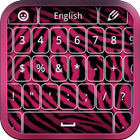 Pink Zebra Keyboard أيقونة