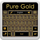 Clavier d'or pur icône