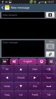 Purple Galaxy Keyboard capture d'écran 3