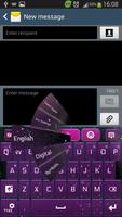 Purple Galaxy Keyboard Affiche