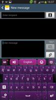 Purple Galaxy Keyboard capture d'écran 1