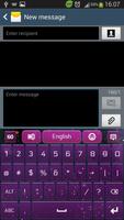 Purple Galaxy Keyboard capture d'écran 2