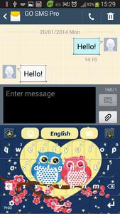 Sweet Owl Keyboard ảnh chụp màn hình 2