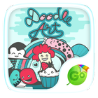 Doodle Art GO Keyboard Theme icône