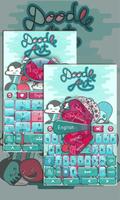 Doodle Art GO Keyboard Theme Affiche