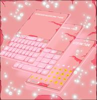 Keyboard Master Pink Theme captura de pantalla 1