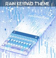 المطر لوحة المفاتيح موضوع الملصق