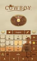 Cowboy Keyboard Theme & Emoji capture d'écran 2