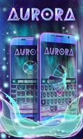 Colorful Aurora Keyboard Theme Affiche