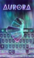Colorful Aurora Keyboard Theme capture d'écran 1