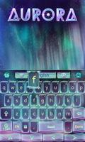 Colorful Aurora Keyboard Theme capture d'écran 2