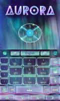 Colorful Aurora Keyboard Theme capture d'écran 3