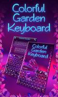 Colorful Garden Go Keyboard Affiche