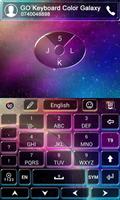 GO Keyboard Color Galaxy Theme capture d'écran 3