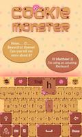 Cookie Monster Keyboard Theme syot layar 3