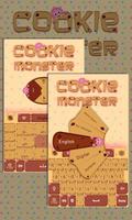 پوستر Cookie Monster Keyboard Theme